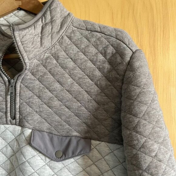 Marine Layer Oatmeal Colorblock Heavyweight Corbet Pullover Size Medium - Picture 4 of 11